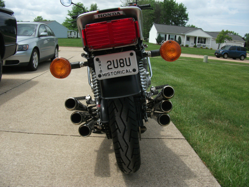 Honda cbx 6 into 6 pipes #2