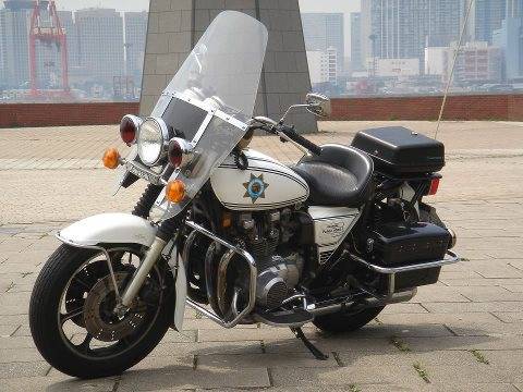 kawasaki police kz1000 1980 chp bike urious