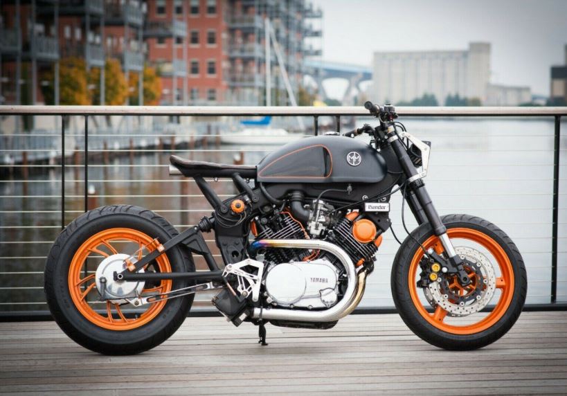 Bender - 1982 Yamaha Virago XV750 Cafe Racer | Bike-urious (819 x 572 Pixel)